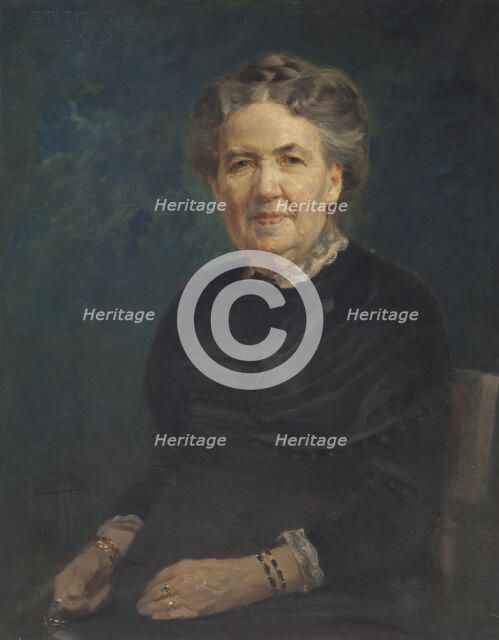 Sofia Lovisa Gumælius, 1840-1915, managing director, businesswoman, 1910. Creator: Axel Jungstedt.