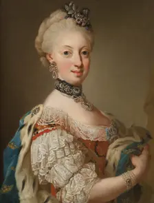 Sofia Magdalena, 1746-1813, Queen of Sweden Princess of Denmark, 1768. Creator: Lorens Pasch the Younger