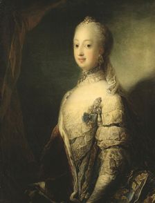 Sofia Magdalena, Queen of Sweden, 1765. Creator: Carl Gustaf Pilo