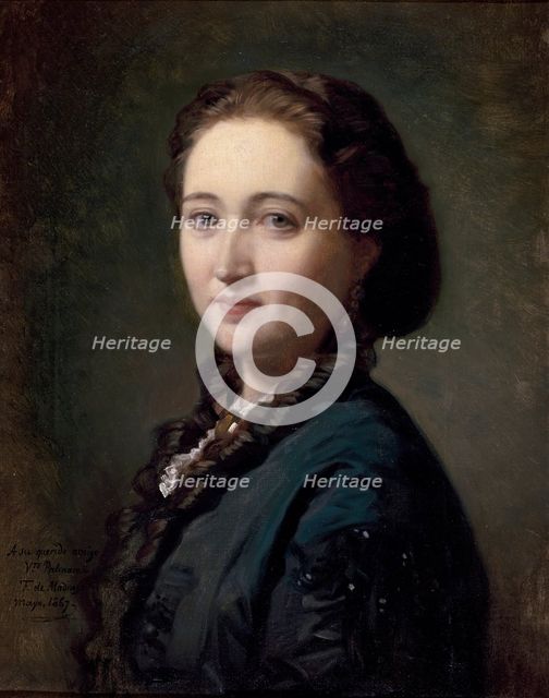 Sofía Reboulet, Madame Palmaroli, 1867. Creator: Federico de Madrazo y Kuntz.