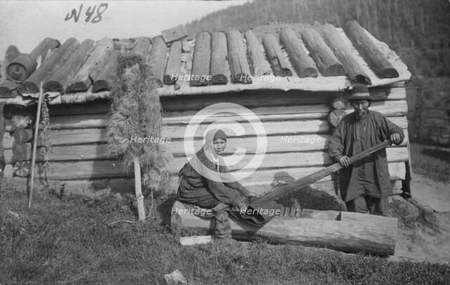 Softening Leather, 1913. Creator: GI Ivanov.