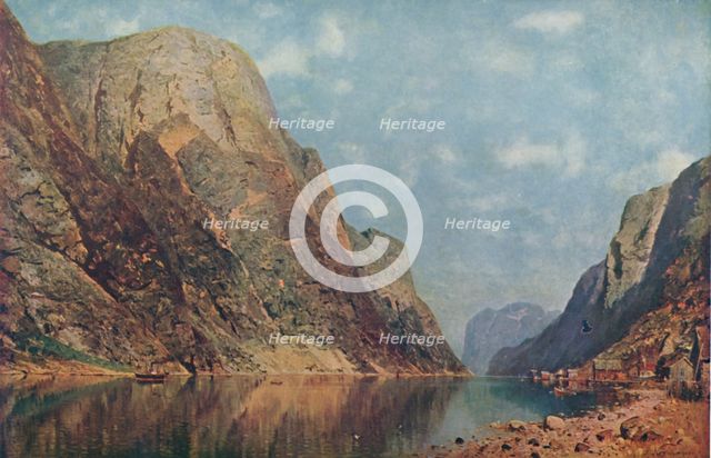 'Sogne Fiord, Norway', late 19th century, (1914). Creator: Adelsteen Normann.