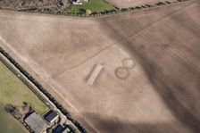 Soil marks on Houghton Down, near Danebury, Hampshire, 2018. Creator: Historic England Staff Photographer