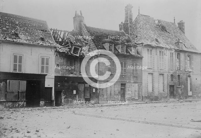 Soissons after bombardment, 1914. Creator: Bain News Service.