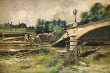 'Soissons; Le Pont sur L'Aisne 1915. Creator: Francois Flameng
