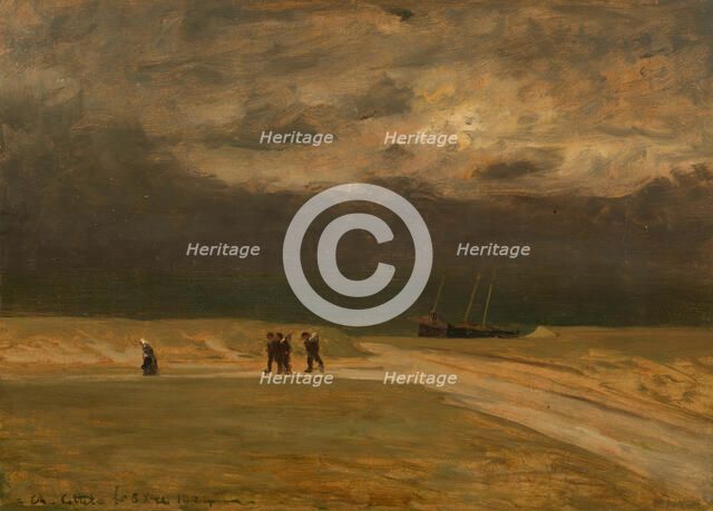 Soir orageux (Stormy evening), 1904. Creator: Cottet, Charles (1863-1925).