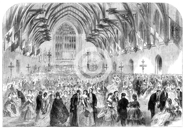 Soiree of the Social Science Association at Westminster Hall, 1862. Creator: Smyth.