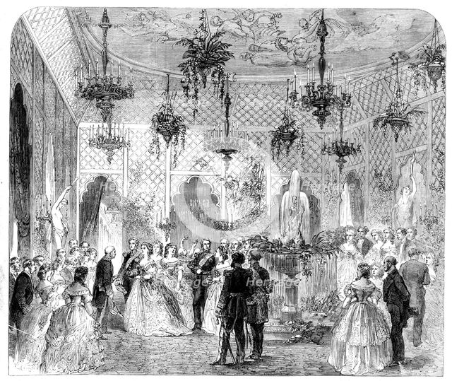 Soirée given...by the Burgomaster and Common Council of Brussels, at the Hotel de Ville..., 1862. Creator: Unknown.