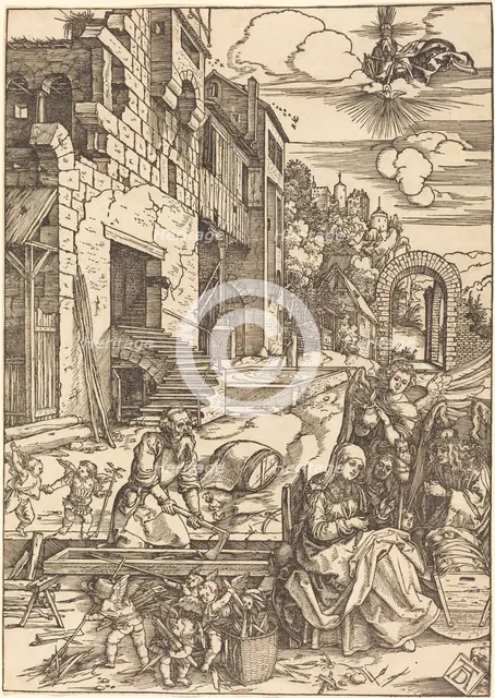 Sojourn of the Holy Family in Egypt, c. 1504. Creator: Albrecht Durer.