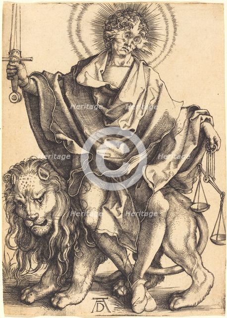 Sol Iustitiae ("Sun of Righteousness"), c. 1499/1500. Creator: Albrecht Durer.