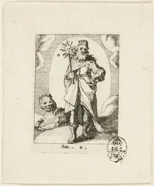 Sol, plate four from Der VII Planeten, n.d. Creator: Conrad Meyer