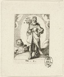 Sol, plate four from Der VII Planeten, n.d. Creator: Conrad Meyer