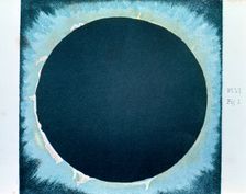 Solar corona and prominences 1860 (1870). Creator: Anon