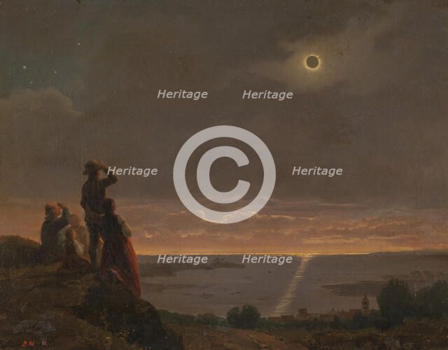 Solar Eclipse, 1851. Creator: Bengt Nordenberg.