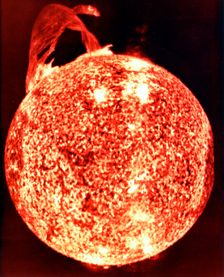 Solar flare. Creator: Unknown