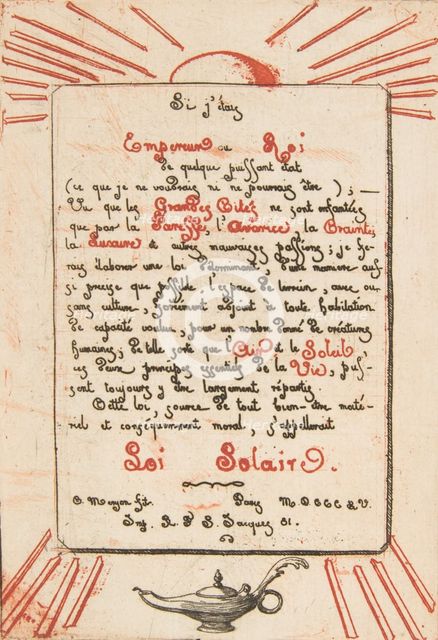 Solar Law, 1855. Creator: Charles Meryon.