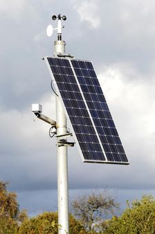 Solar Panel powering roadside equipment