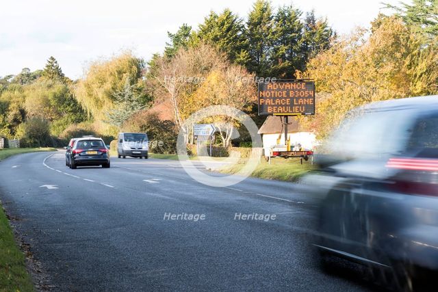 Solar Variable Message Temporary Road Sign 2016. Creator: Unknown.