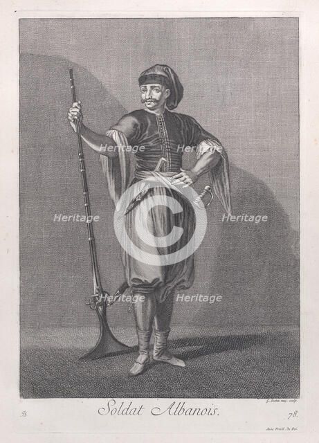 Soldat Albanois, 1714-15. Creator: Unknown.