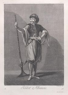 Soldat Albanois, 1714-15. Creator: Unknown