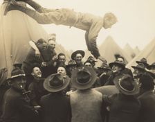 Soldier Thrown in Air, 1917. Creator: Lewis Wickes Hine