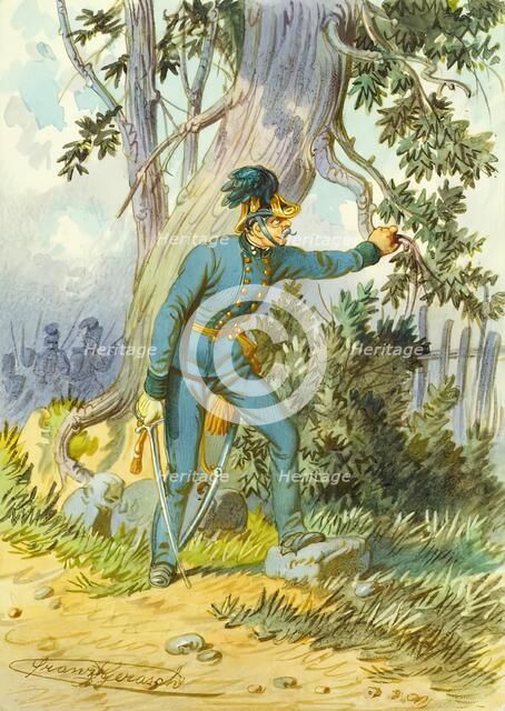 Soldier, undated. Creator: Franz Gerasch.