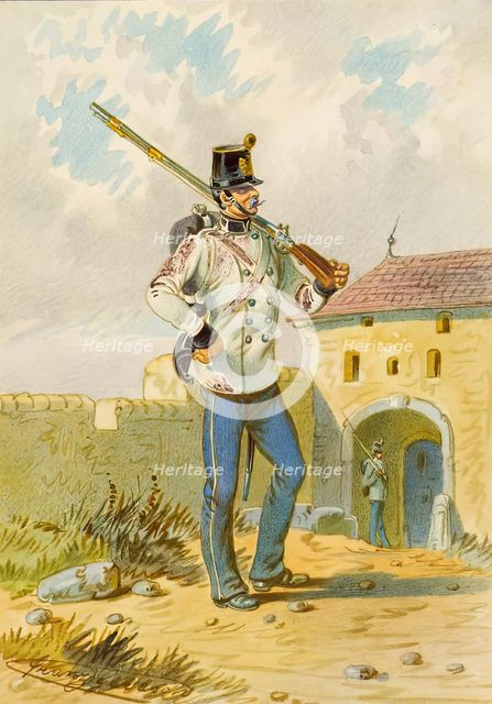 soldier, undated. Creator: Franz Gerasch.