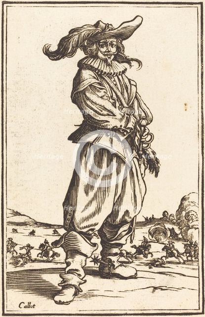 Soldier with Feathered Cap. Creator: Unknown.