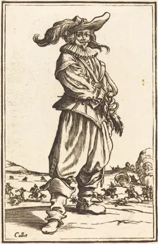 Soldier with Feathered Cap. Creator: Unknown