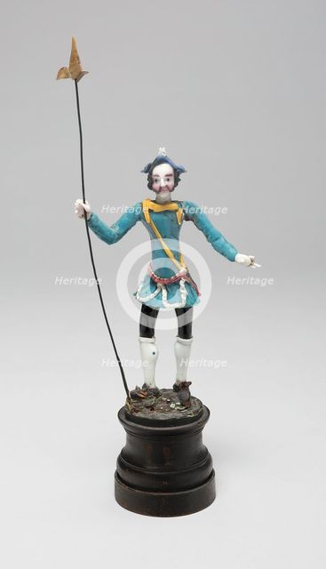 Soldier with Lance, France, Late 17th to early 18th century. Creator: Verres de Nevers.