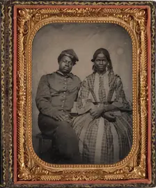 Soldier and Companion, between 1861 and 1865. Creator: Unknown