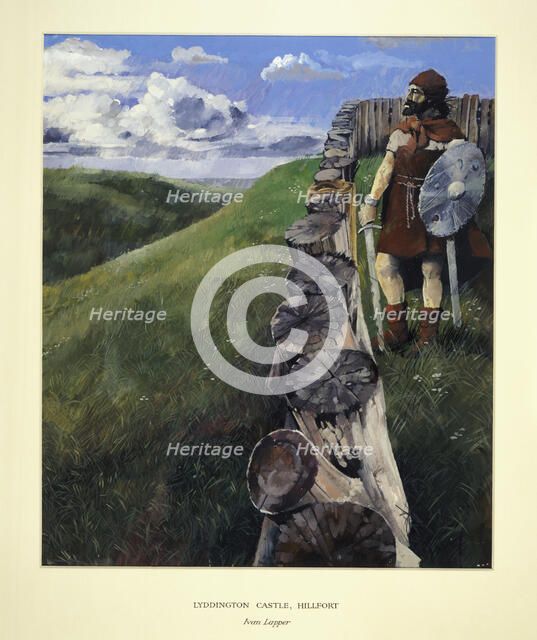 Soldier at Lyddington Castle Hillfort, Leicestershire, 1994. Artist: Ivan Lapper