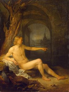 Soldier Bather, 1665. Creator: Gerrit Dou