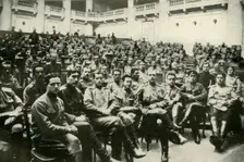 Soldier Delegates of the Russian Armies at the Douma (1919). Creator: Unknown