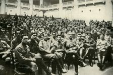 Soldier Delegates of the Russian Armies at the Douma (1919). Creator: Unknown