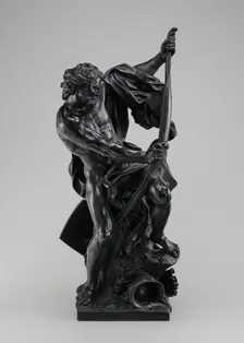 Soldier Drawing His Bow, model 1715, cast mid 19th century. Creator: Jacques Bousseau