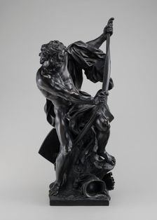 Soldier Drawing His Bow, model 1715, cast mid 19th century. Creator: Jacques Bousseau