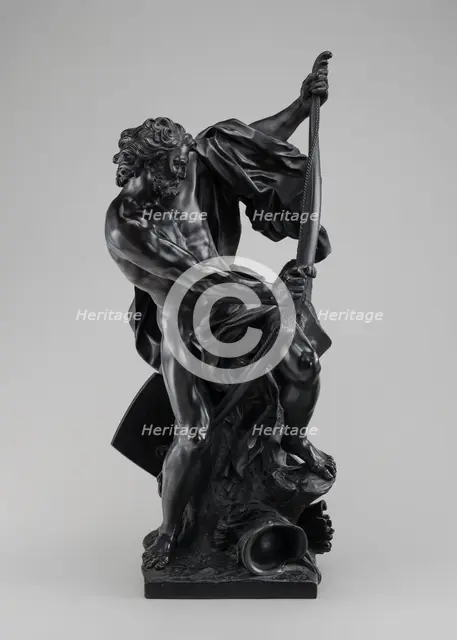 Soldier Drawing His Bow, model 1715, cast mid 19th century. Creator: Jacques Bousseau.