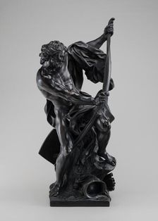 Soldier Drawing His Bow, model 1715, cast mid 19th century. Creator: Jacques Bousseau