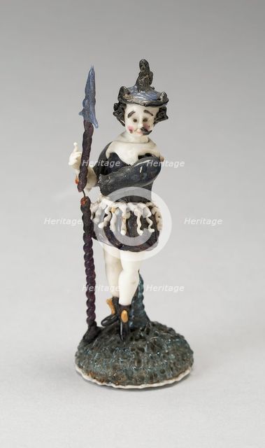 Soldier, France, 1700/50. Creator: Verres de Nevers.