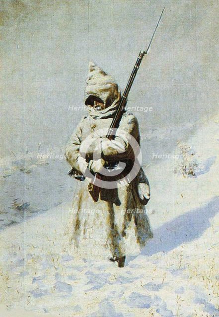 Soldier in the snow (All quiet on the Shipka Pass).