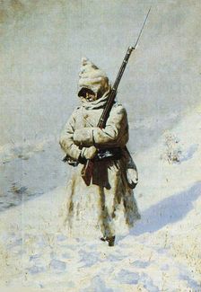 Soldier in the snow (All quiet on the Shipka Pass)