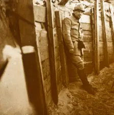 Soldier in the trenches, c1914-c1918