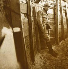 Soldier in the trenches, c1914-c1918
