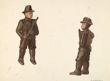 Soldier in Khaki Coin Bank, c. 1938. Creator: William O. Fletcher