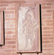 Soldier of the 4th Crusade, Mosaic in church of San Giovanni Evangelista, 13th century