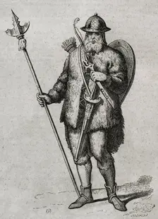 Soldier of the early Goths, 1852. Creator: Coderch