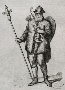 Soldier of the early Goths, 1852. Creator: Coderch