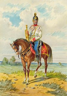 Soldier on horseback, undated. Creator: Franz Gerasch