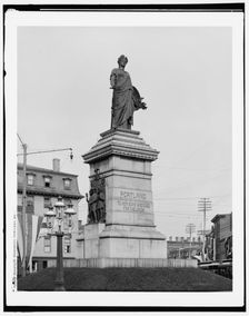 Soldier's monument, Portland, Me., between 1890 and 1900. Creator: Unknown